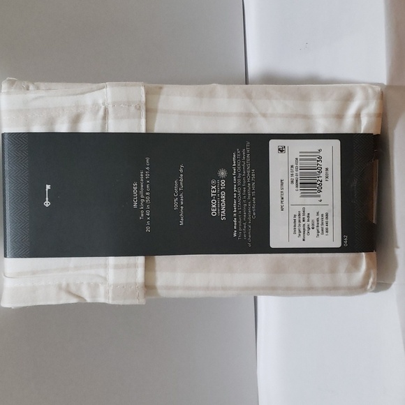 Threshold. Performance 400ct; King Size; Pewter Stripe. NWT - Picture 4 of 11